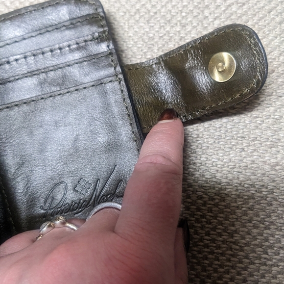Patricia Nash Iberia Wallet In Vintage Distressed Soft Olive Colored Leather​ - Picture 6 of 12